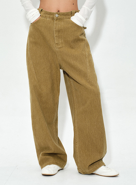 ROLLINGAGE 洗水工艺微落档牛仔裤