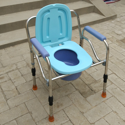 加厚钢管老人坐便椅可折叠座便器移动马桶老年孕妇坐便椅子座厕椅