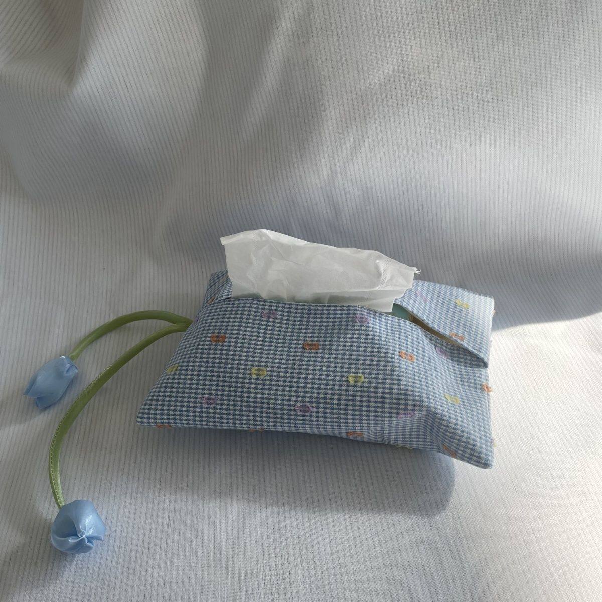 家用客厅厨房卫生间布艺挂式纸巾盒车载宿舍挂袋纸袋可爱抽纸盒