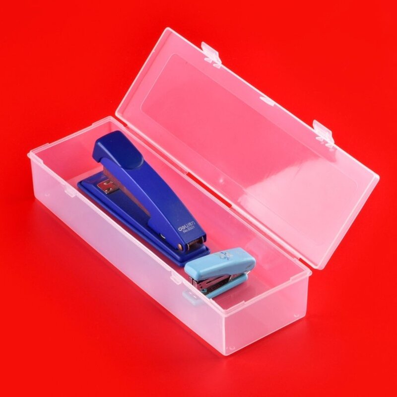 美术文具防潮塑料盒洋娃娃收纳素描盒新款透明PP材质铅笔盒