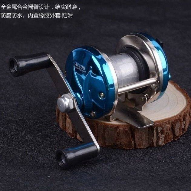 钓鱼手抛轮新款金属可抛钓鼓轮板轮渔线轮轮冰钓轮纺车轮鱼线轮垂