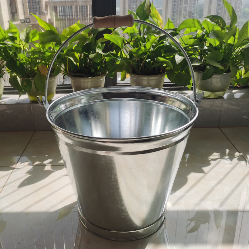 提水桶提桶油桶铁桶手提式水桶大容量家用挑水桶圆形铁皮桶装水桶