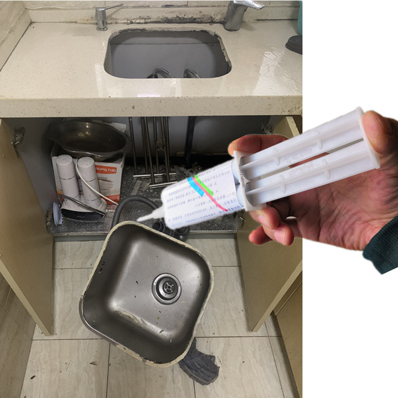 厨房洗菜池脱落专用云石胶不锈钢洗碗盆水槽脱胶掉落粘接安装固定