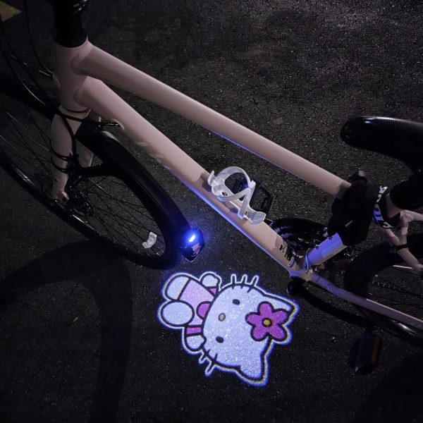 电动车投影灯公路小配件车载单车自行车迎宾灯夜间灯山地骑行装饰