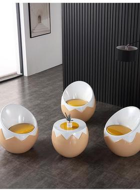 玻璃钢蛋壳休闲椅 玻璃钢商场休闲椅 玻璃钢商业洽谈休闲椅