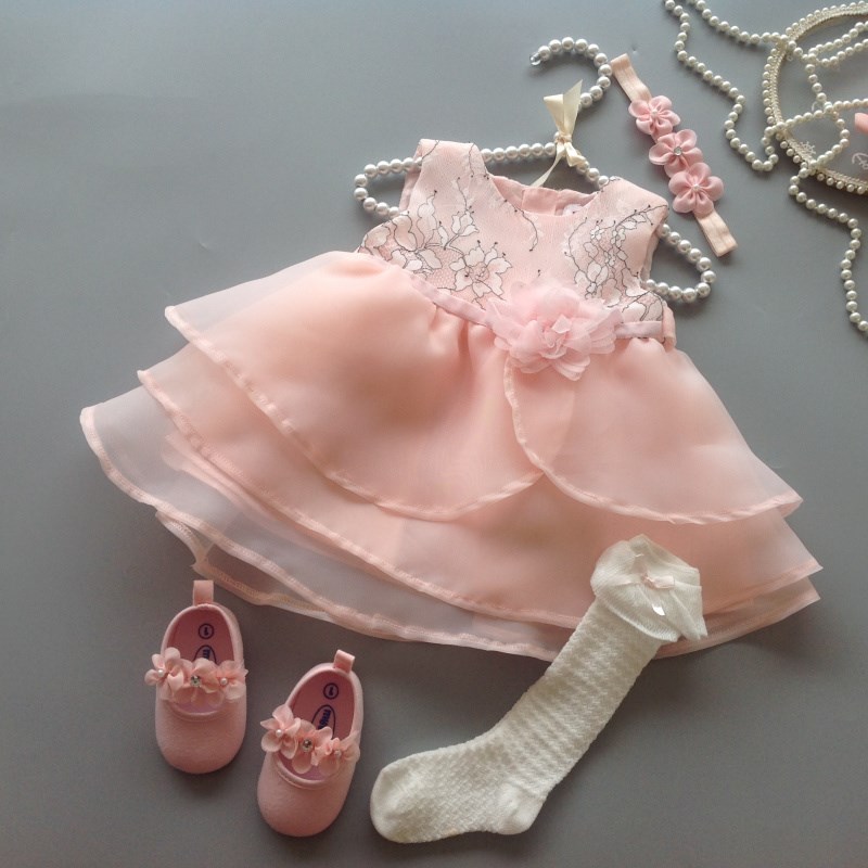 夏季女童连衣裙一周n岁生日小女孩礼服裙婴儿宝宝百天公主裙超洋