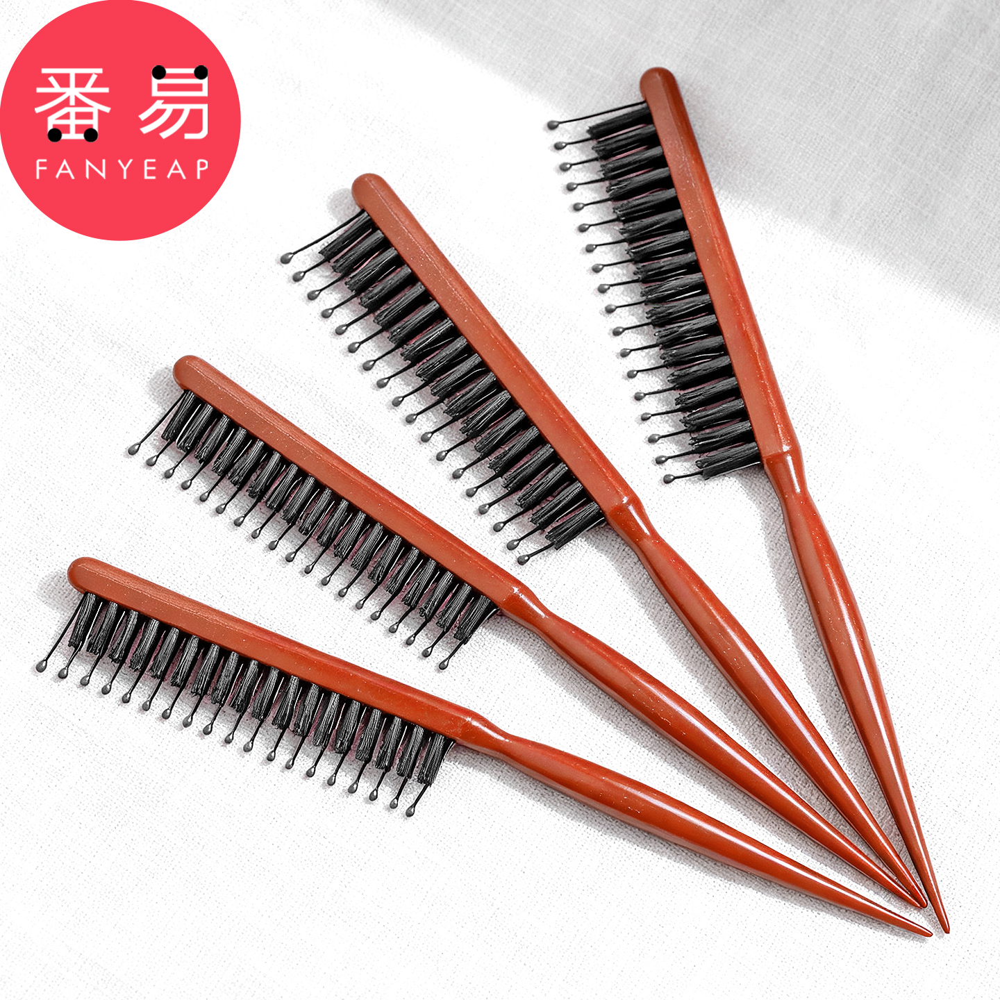 梳子/尖尾C1vq001-窄齿梳美发打毛梳子造型长柄化妆尖尾盘发梳子