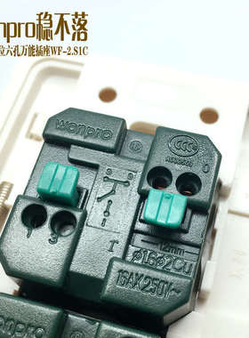 稳不落家用老式开关两位大板单控开关120*75型双开断电面板单控