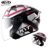 kyt头盔四分之三半盔四季 摩托车安全帽男官方进口机车骑行女夏季