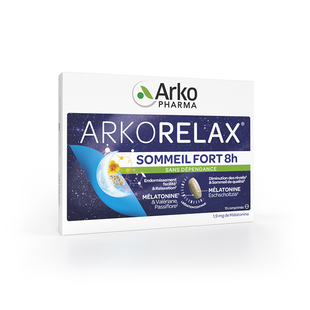 Arkopharma艾蔻法褪黑素双层缓释睡眠片安眠闪睡片退黑素成人学生