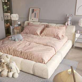 床主卧大床储物床真皮床泡芙床双人大床主卧一米八公主床布艺床