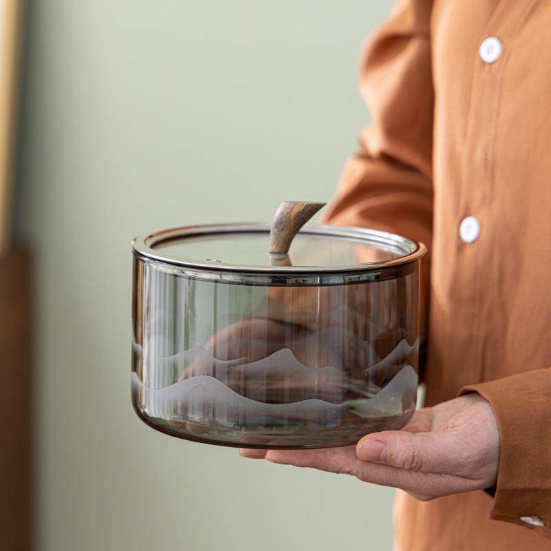 山峦玻璃茶洗缸笔洗水盂水洗带盖茶杯消毒锅耐高温茶具配件茶道,机械设备,其他机械设备,淘宝优惠券,粉丝福利购,淘宝优惠卷