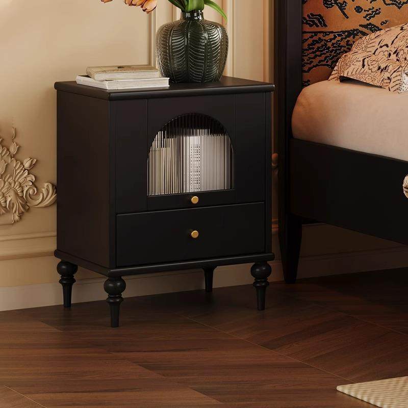 美式床头柜法式复古黑色实木小柜子家用卧室床边收纳储物柜中古风,机械设备,其他机械设备,淘宝优惠券,粉丝福利购,淘宝优惠卷