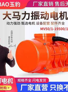 MV50/1-19500/1工业振动电机380v三相异步震动电机下料振动器国标
