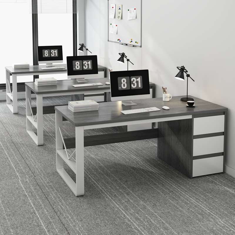 职员办公桌简约现代员工位桌椅组合办公室桌子家用简易书桌电脑桌