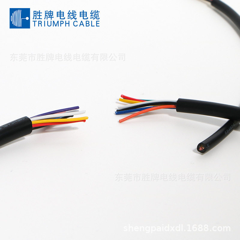 多芯无屏蔽护套线  UL2464-22A-8C 耐高温的线PVC护套线