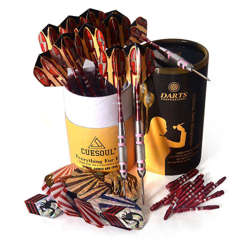 CUESOUL/Q獣飞镖针22克专业硬式飞镖筒桶套装DOZEN-
