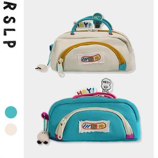 新款可爱女孩学生笔袋大容量多功能实用文具小杂物收纳包