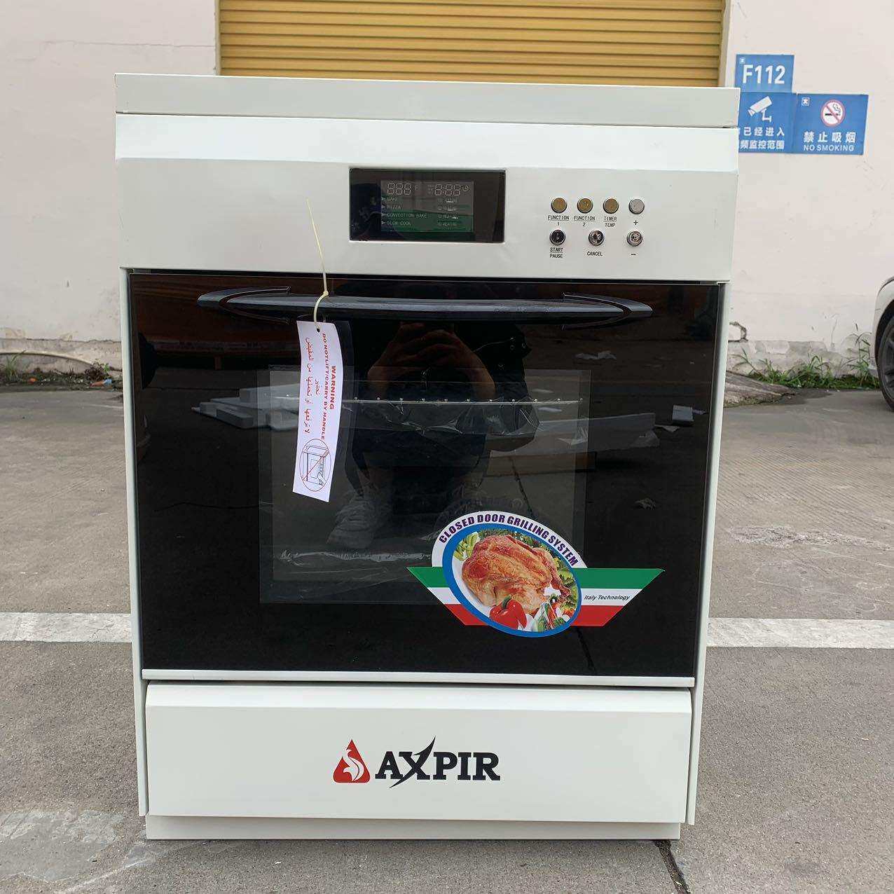 高端四电白色连体烤箱
