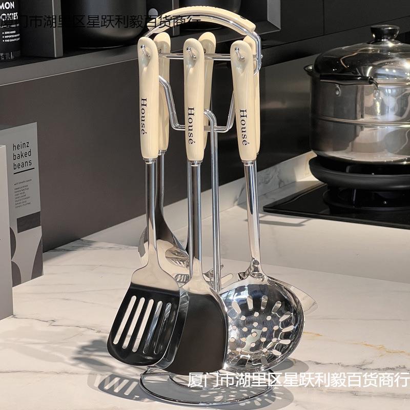 家用厨房不锈钢锅铲厨具铲勺勺子炒菜铲子不粘锅组合全套无