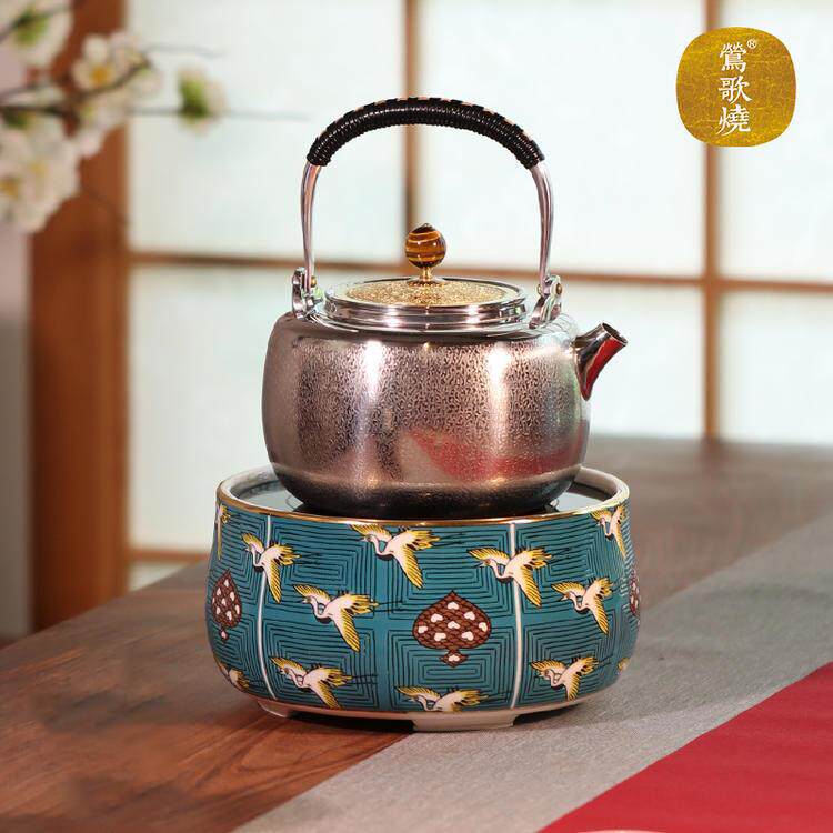莺歌烧电陶炉静音古九谷茶炉家用小型台式烧光波炉煮茶器煮白茶