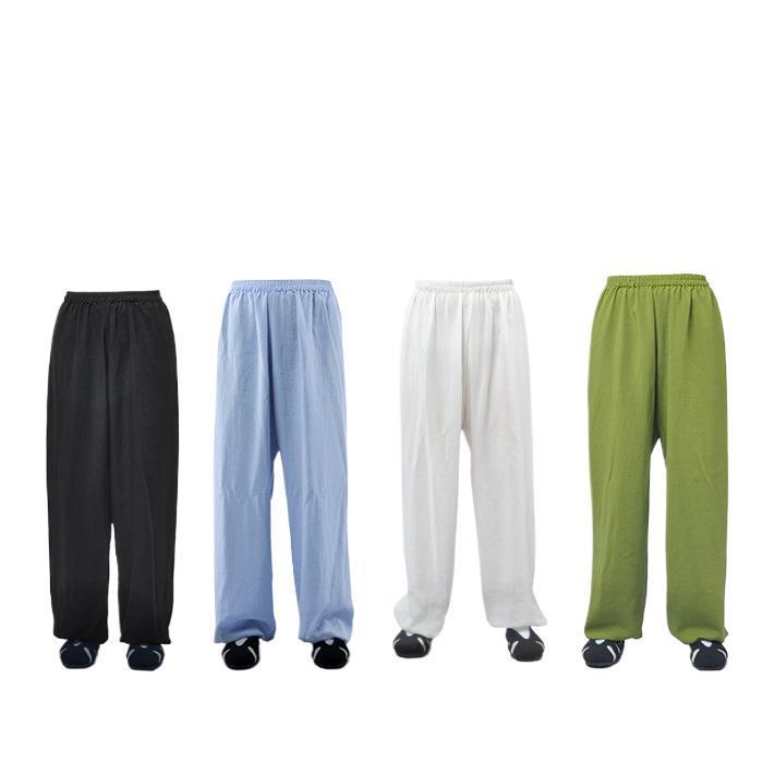 武当灯笼裤太极服亚麻太极裤武术练功表演服功夫裤晨练服男女