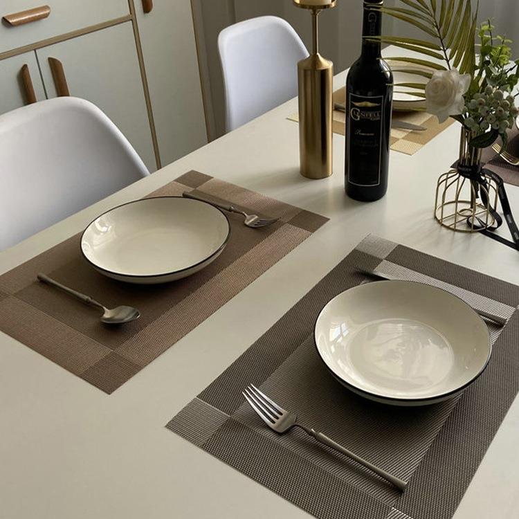 餐垫隔热垫防水防油高档美式高级感轻奢餐盘垫子防烫欧式西餐桌垫