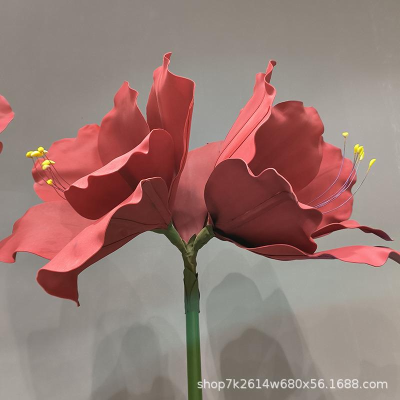 巨型仿真君子兰喜庆户外装饰商业舞台美陈摄影布景道具花艺仿真花