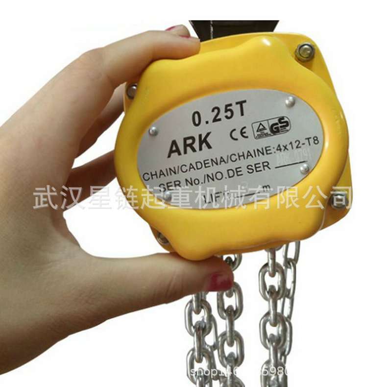不锈钢经典圆形轨道手拉葫芦 加粗链条式1t3m双链工业手拉葫芦