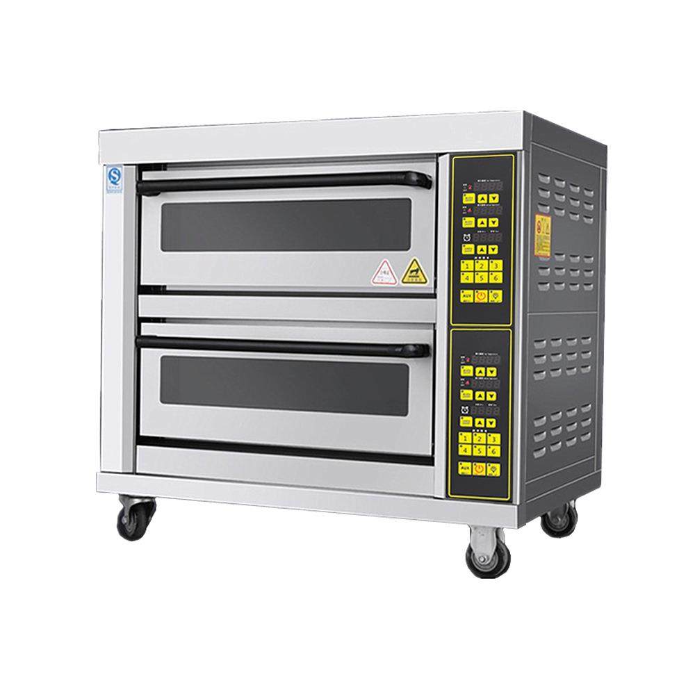 商用小型层炉1盘2盘3盘电脑版烤箱分层控温计时控温操作简单