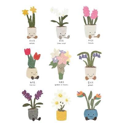 ——JC盆栽植物毛绒玩偶大集合风信子龟背竹小雏菊迷你