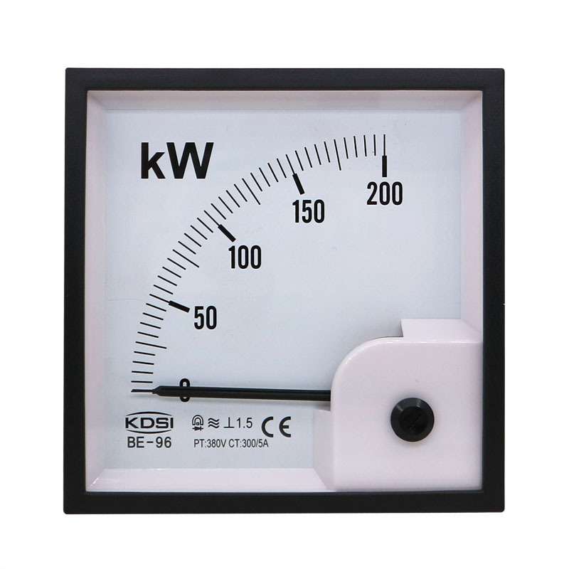 KDSI指针式功率表BE-96 200kW 300/5A  380V三相三线 方形开孔