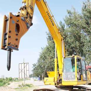 液压破碎锤钎杆三角锤凿岩镐头140三角液压锤75炮头155直角锤