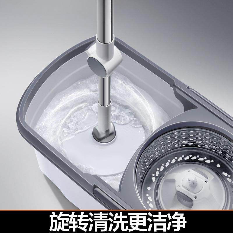 拖把桶2023新款旋转通用一拖免手洗甩干家用懒人拖净拖布