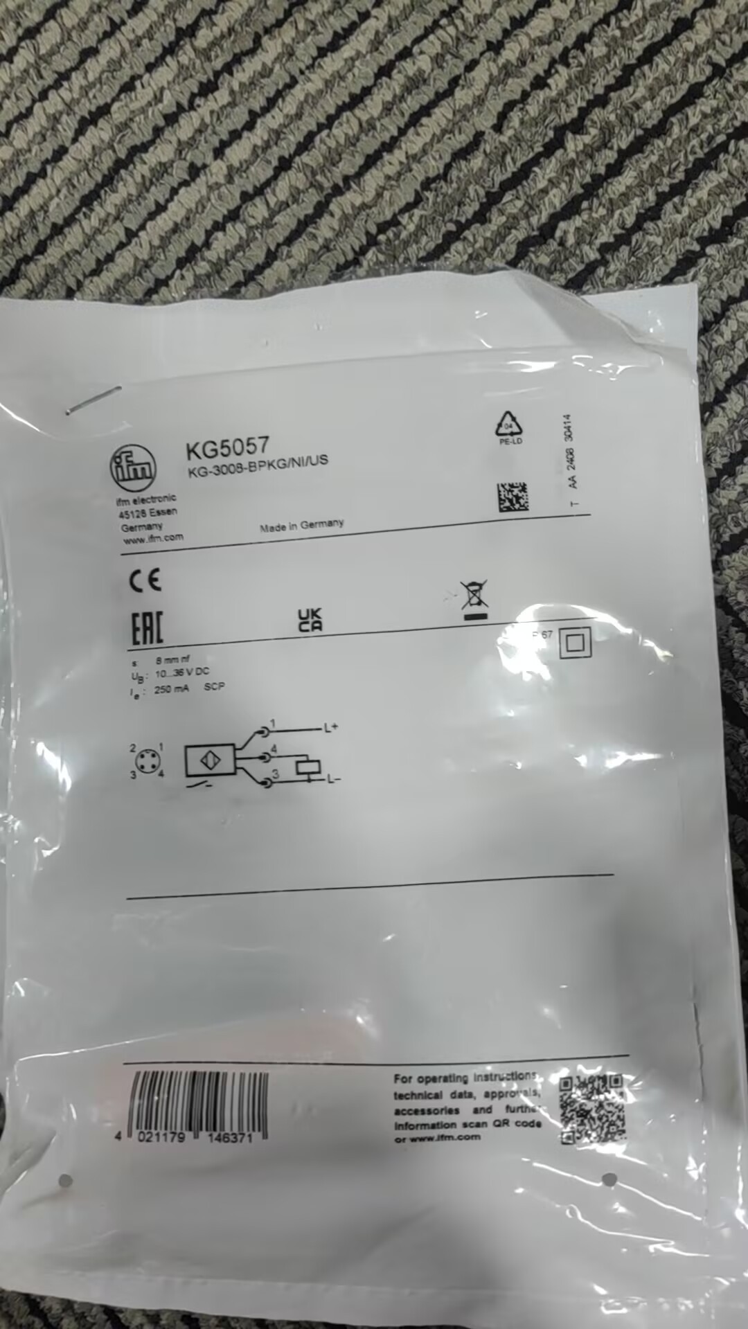 IFM易福门接近开关KG5057