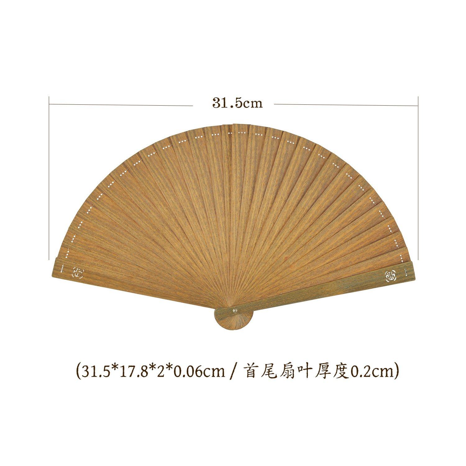 【素扇】 绿檀扇子古风镂空工艺扇折扇古典高端文玩风檀木扇子,家居饰品,工艺扇/团扇/喜扇/折扇,淘宝优惠券,粉丝福利购,淘宝优惠卷