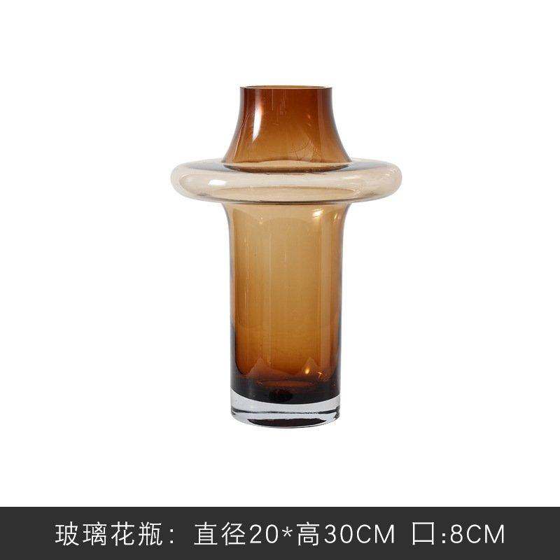 法式浪漫中古高级感装饰花瓶客厅卧室床头样板房玻璃摆件创意花瓶,家居饰品,花瓶,淘宝优惠券,粉丝福利购,淘宝优惠卷