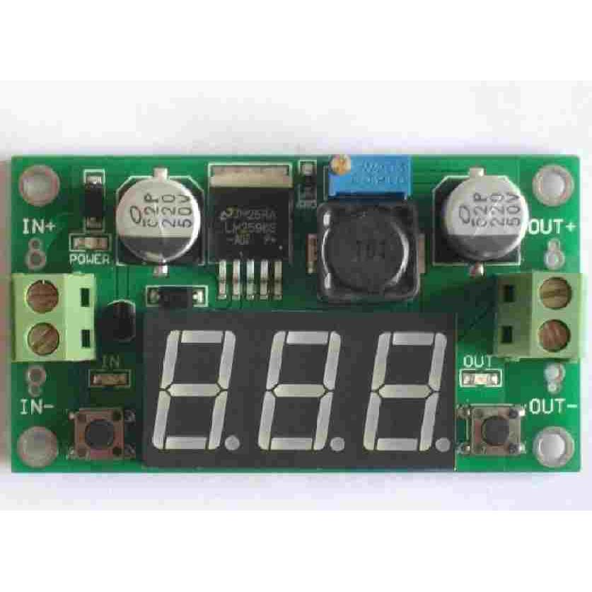 LM2596S 大功率降压模块DC-DC可调稳压【电源模块带数显】