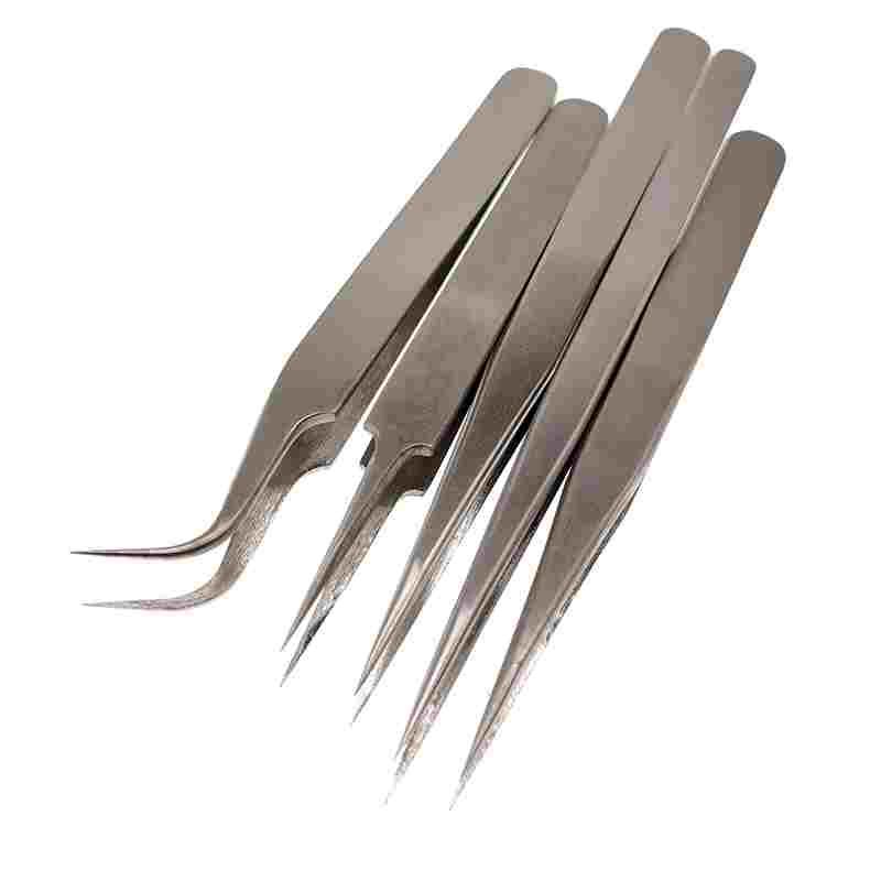 ATHLET不锈钢防磁耐酸碱尖型尖镊子精密夹 ST-10 11 12 13 14  15