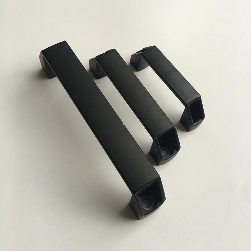 黑色锌合金拉手90mm120mm180mm配电柜门机械工业设备工程机床提手