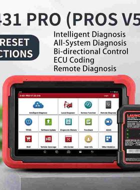 元征海外版431PROSV5.0汽车检测仪故障诊断仪obd解码器英文全球版