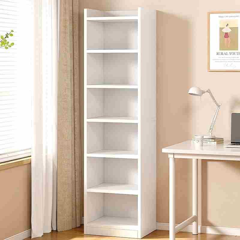 书架落地带门简易多层客厅柜子储物柜家用窄缝小书柜靠墙收纳置物