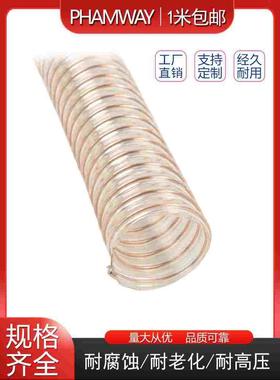 921F 耐磨软管 PU塑筋软管 PU聚氨酯风管 物料输送软管