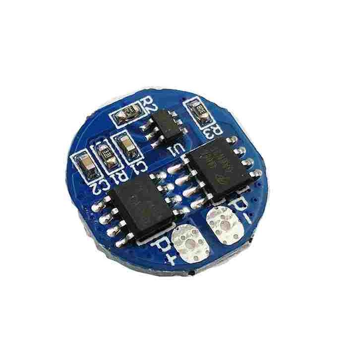 2串8.4V锂电池保护板 圆形7.4V过充过放保护 5A工作电流 7A限流