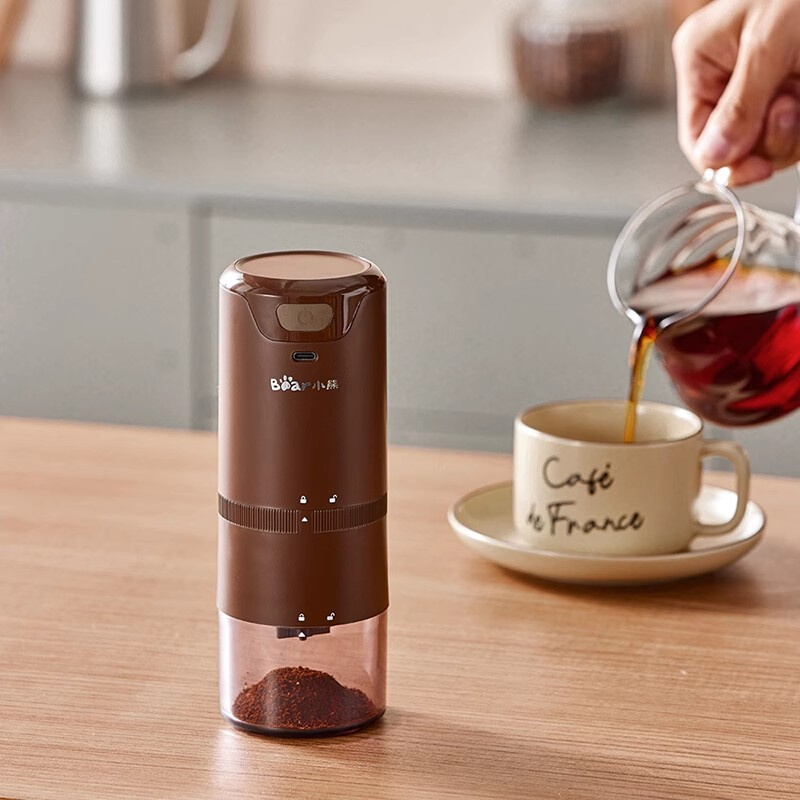 小熊磨豆机全自动咖啡豆意式便携家用小型咖啡磨粉机手动研磨机