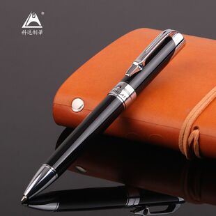 厂家华士来金属旋转圆珠笔广告礼品中油笔 印制LOGO