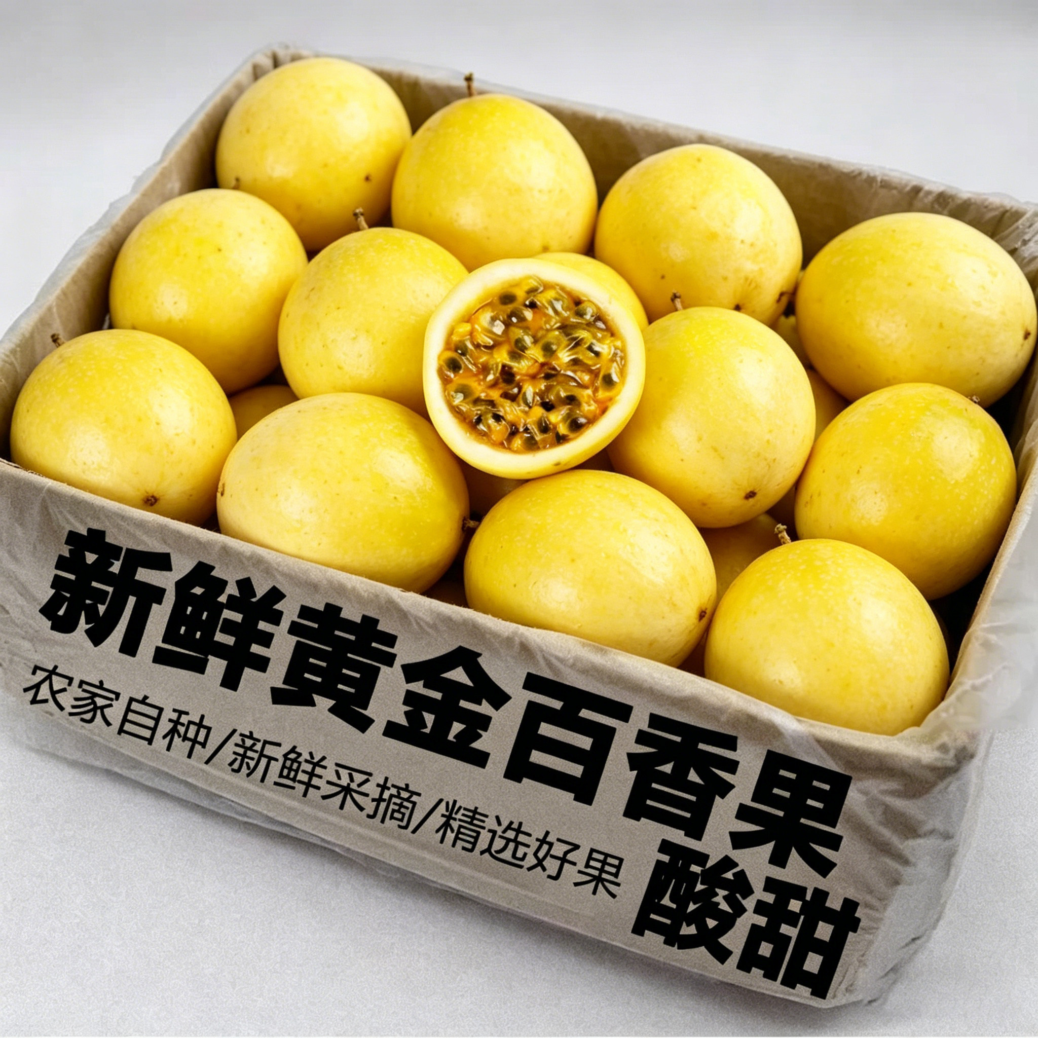 黄金百香果5斤新鲜百香果水果