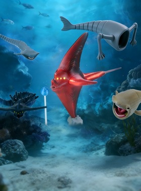 食海者玩具模型3D打印深海迷航巨兽海怪玛雅布鲁利维坦怪兽动摆件