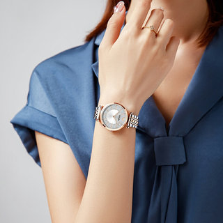 AOUKE/奥刻新款手表女款学生气质轻奢镶钻满天星女士时尚石英腕表
