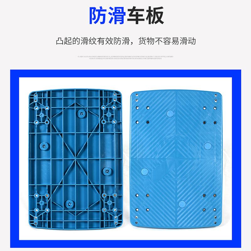 三层双扶手无围栏三层平板车推车三层手推车多层静音手推车小拖车